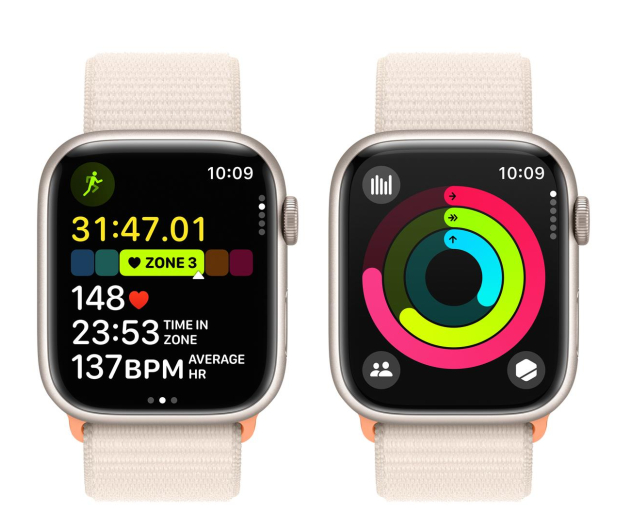 Apple Watch 9 45/Starlight Aluminium/Sport Loop LTE - 1180373 - zdjęcie 9
